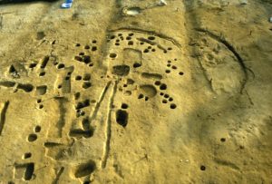 畑ノ前遺跡の弥生時代の竪穴住居跡